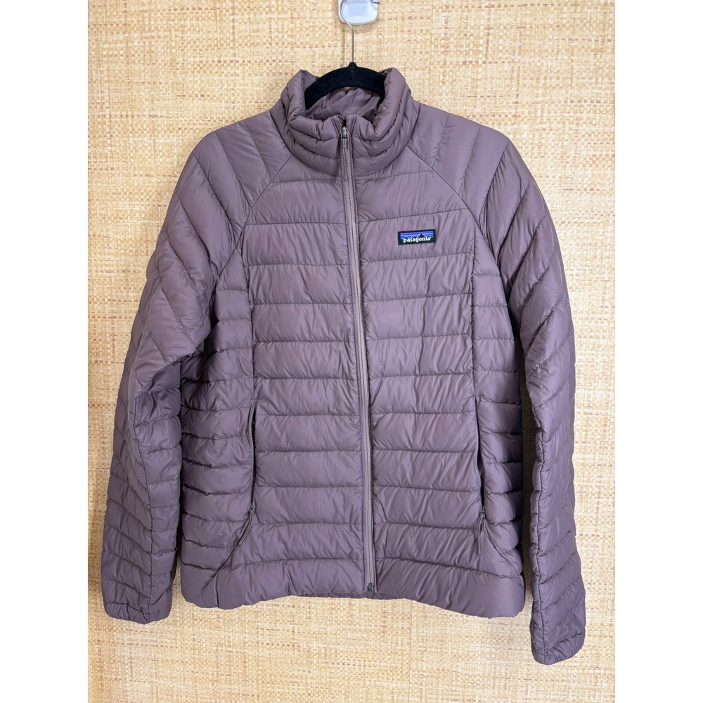 Patagonia Down Sweater Puffer Jacket Womens Large Recycled Nylon Purple